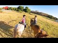 Vaqueiro Levy - Carlinhos e Amigos e Muita Resenha Passeando a Cavalo no Pasto do Parque Guarani