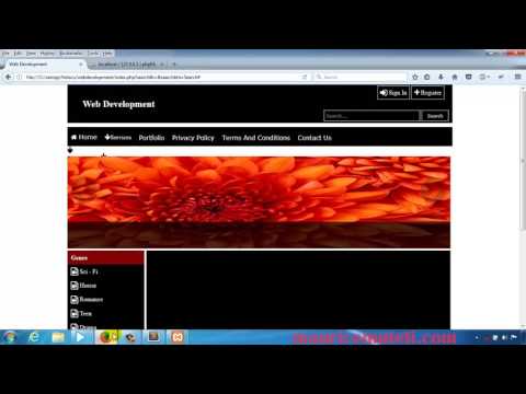 PHP Web Development   How To Make A Website Tutorial 20   Navigation Menu List Icons