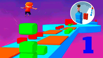 Cube Stacker Surfer 3D - Run Free Cube Jumper Gameplay - First impression!?