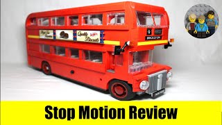 Lego Expert London Bus 10258 Stop Motion Review (2017)