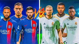 FC 24😱| Ronaldo & Messi & Neymar vs Mbappe & Haaland & Vinicius Jr - Who Would Win - UCL FINAL