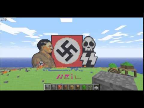 Как сделать нацистский флаг в майнкрафте