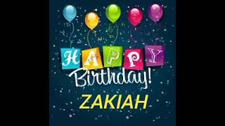 Zakiah Name Happy Birthday To You Video Song Shorts Happy Birthday Song With Names
