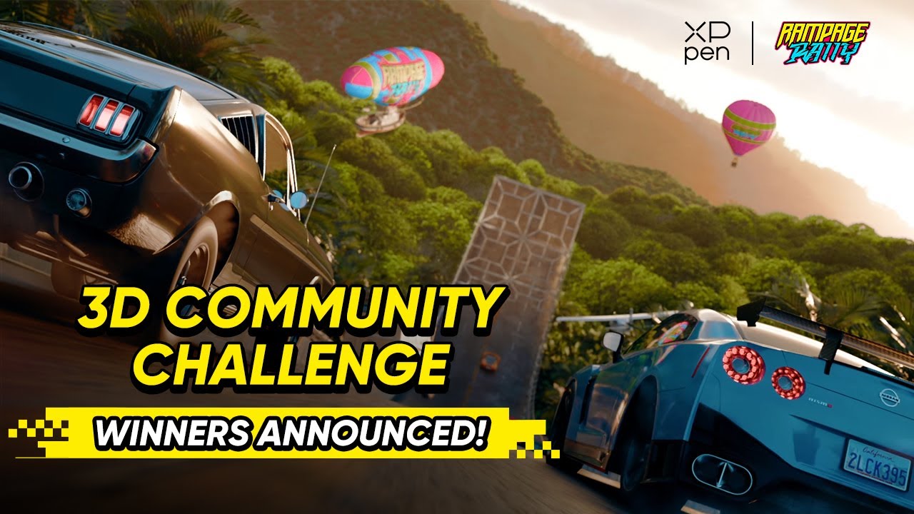 XPPen x Rampage Rally 3D Community Challenge Winners Announcement