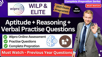 🔥Wipro Practise Paper Questions | Wipro WILP & ELITE previous year Paper Question and Answers Solved