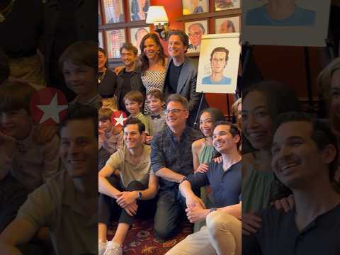 Daniel Radcliffe attends Jonathan Groff's Sardi’s caricature unveiling