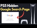 PS5 - How to Use Google Web Browser