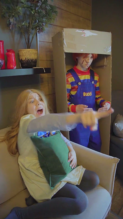 Megan and Chucky doll in real life! CHUCKY vs RING GIRL #trending #funny #megan