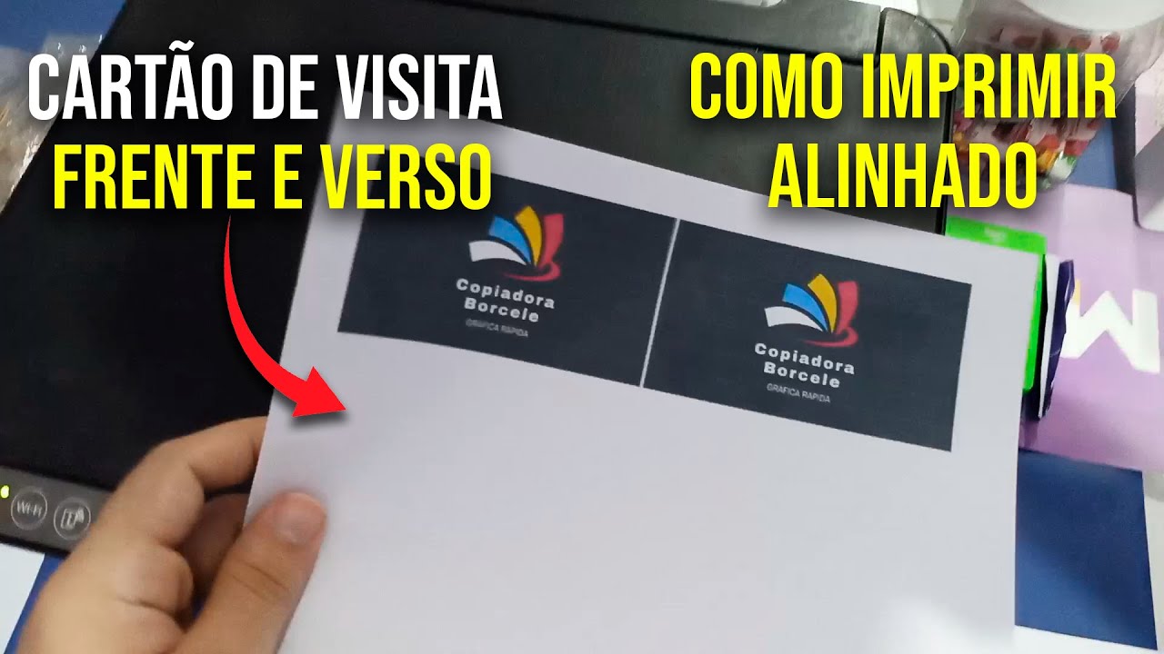 COMO IMPRIMIR CARTÃO DE VISITA FRENTE E VERSO ALINHADO E SEM ERRO
