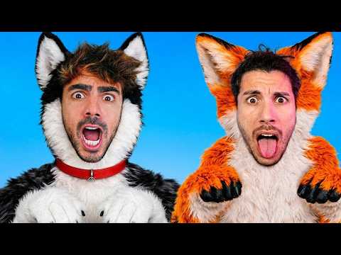 24 HORAS siendo THERIAN con FEDE VIGEVANI 😱🐾 - mi reacción