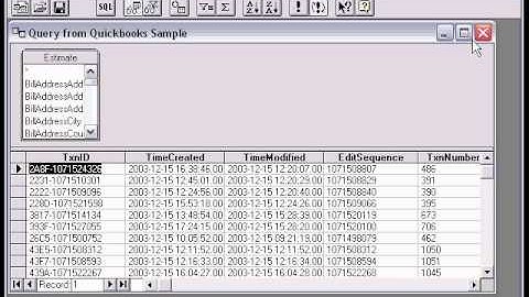 Accessing QuickBooks data with QODBC Driver using MS Query