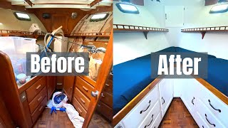 Transforming our boat DUNGEON into a MODERN Guest Berth