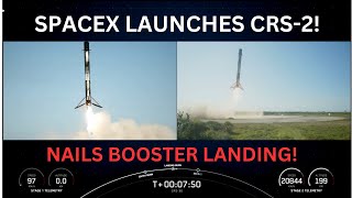 Spacex Launches 3 Tons of Supplies to ISS and WOWs viewers with awesome Booster Landing!