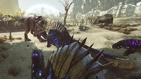 Ark Survival Evolved: Extinction DLC - Defending a huge Element Node from waves of Corrupted Dinos!
