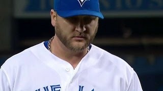 PHI@TOR: Francisco grabs a high chopper at third base
