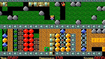 AMIGA AGA EMERALD DEMO MINE v6 0 EMV6 Demo AGA VERSION BOULDERDASH BOULDER DASH