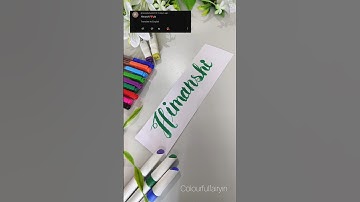 "Himanshi" #s#ytshorts #ytviral #ytshortsindia #callygraphy #calligraphyart