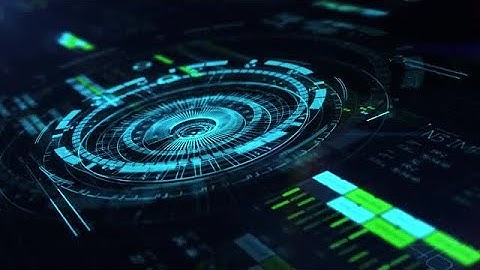 Blue HUD Technology Background Stock Motion Graphics