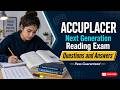 ACCUPLACER Next Generation Reading Exam Questions and Answers