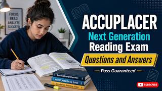 ACCUPLACER Next Generation Reading Exam Questions and Answers