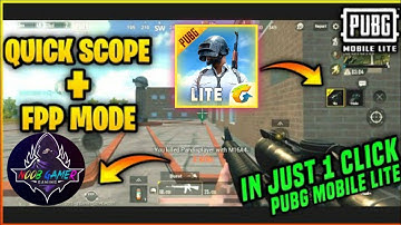 [HINDI] Quick Scope Change Enable Pubg Mobile Lite  ||NoobGamer||
