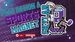 LET’S DESIGN A CUSTOM SPORTS MAGNET IN CANVA! | VOLLEYBALL EDITION screenshot 4