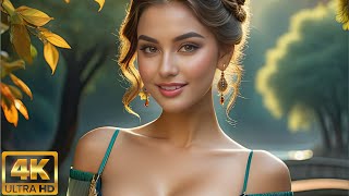 4K Pretty Ai Middle Eastern Girls: Stylish Morning Walk In Fashionable Dresses