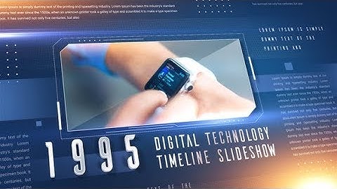 Digital Technology Timeline Slideshow (After Effects template)