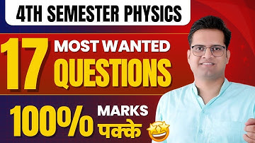 B.Sc 4th Semester Physics 17 Important Questions!Be DKDian