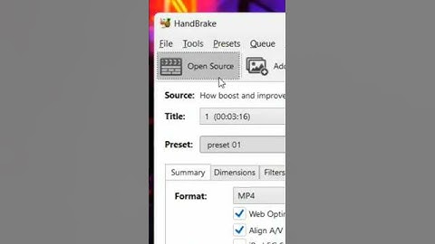 Best Settings For Handbrake Video Compressor