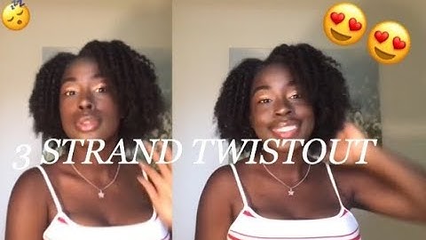3 Strand Twist Out on Natural Hair | DETAILED w/ Night Time Routine