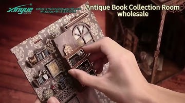 BV02-008Antique Book Collection Room#booknook #diycrafts #b2bmarketing