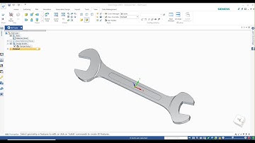 solid edge - spanner 3d model | spanner design