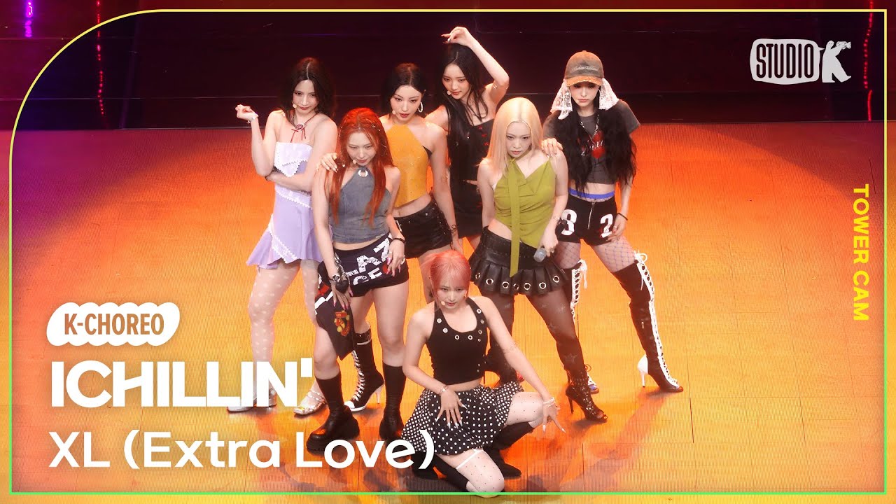 [K-Choreo Tower Cam 4K] 아이칠린 직캠 'XL (Extra Love)  '(ICHILLIN’ Choreography) l @MusicBank KBS 250801
