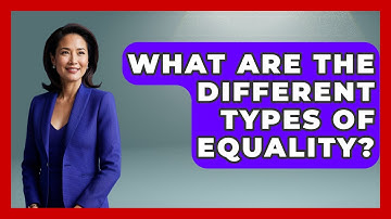 What Are The Different Types Of Equality? - Gender Equality Network