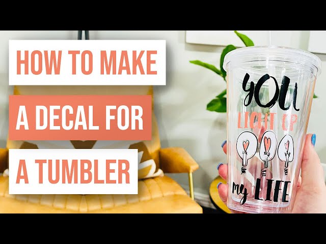 How To Center DIY Tumbler Decals 