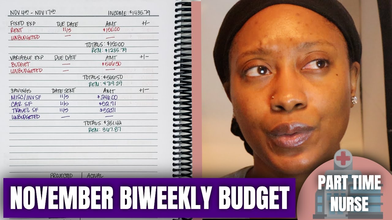 NOVEMBER 2020 BIWEEKLY BUDGET WITH ME: Low Income Paycheck to Paycheck Budget #1 | KeAmber Vaughn