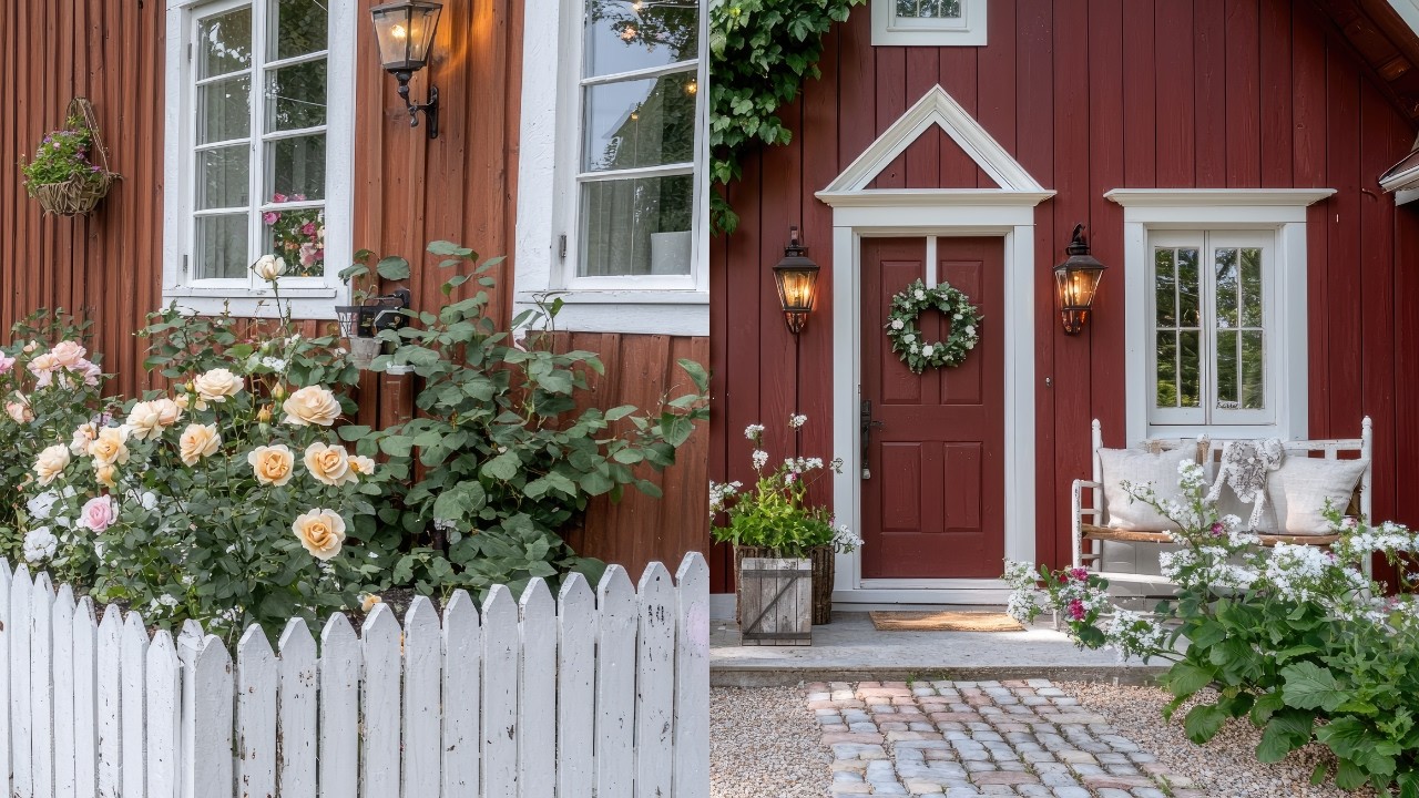 🏡 Step Inside My Dreamy Red Farmhouse! Cozy Cottagecore Decor & Vintage Charm (Full Tour)