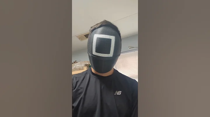 Square guard mask #cosplay #squidgame #makerworld #x1carbon #3dprinting