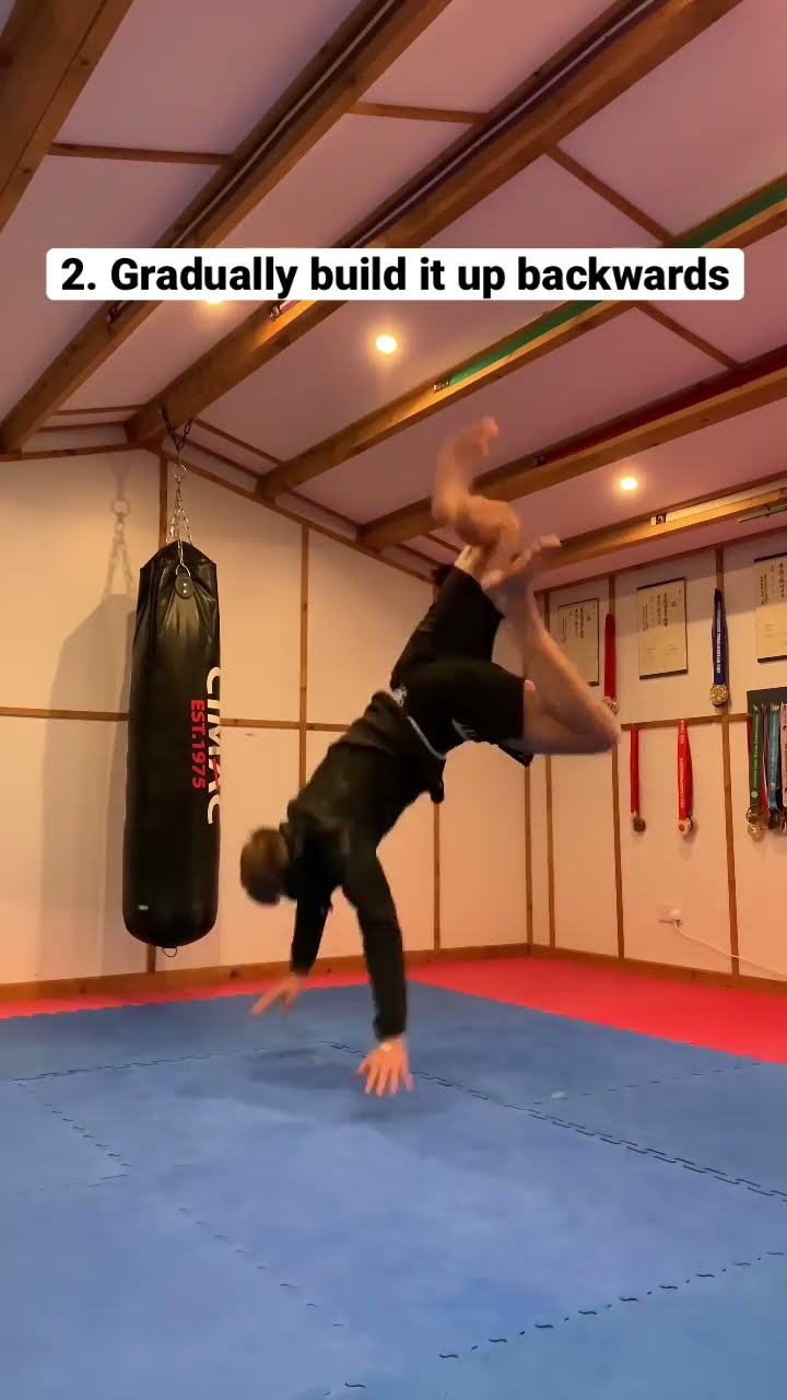 Ich bringe meinem KLEINEN BRUDER einen BACKFLIP bei!