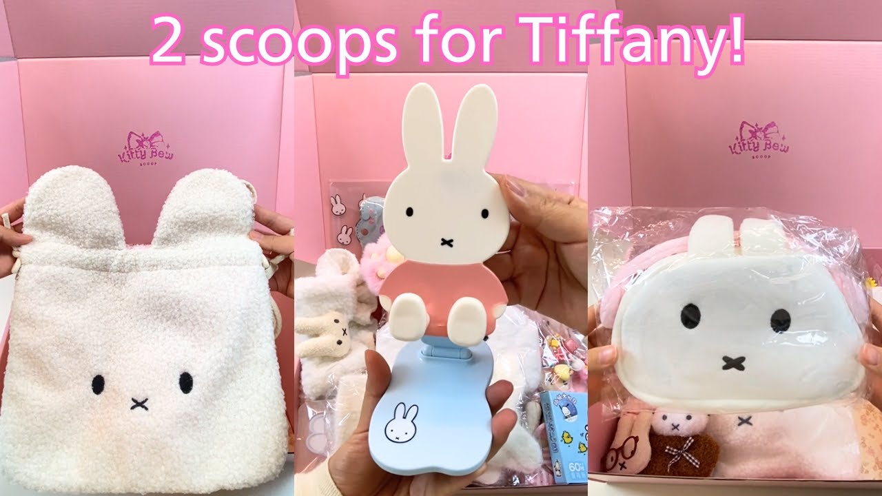2 scoops for Tiffany! This is her second order! Many miffy items!
