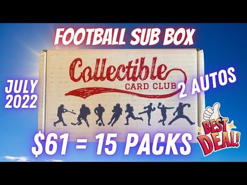 $61 Football Card Subscription Box - Fun Rip On The CHEAP! 2 Autos.