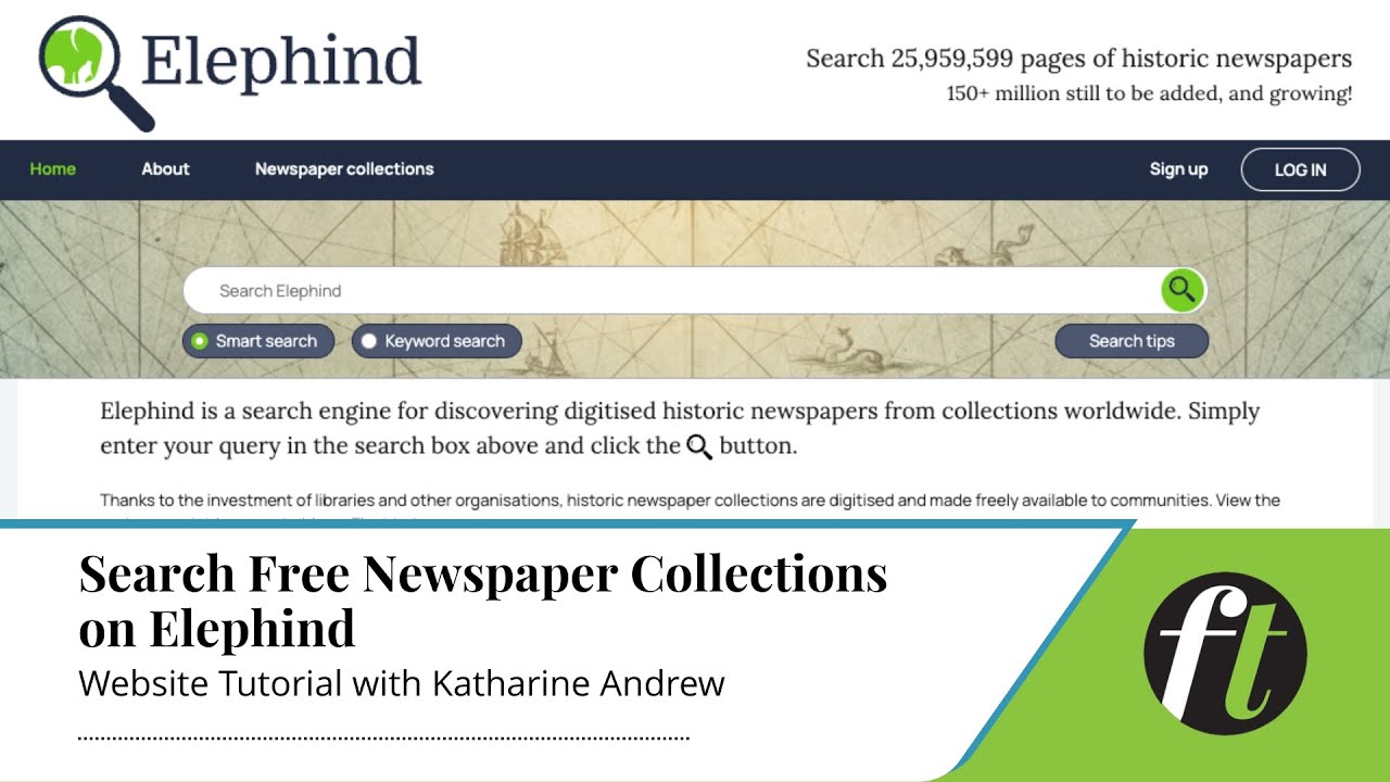 Search Free Newspaper Collections on Elephind.com | Website Tutorial ...