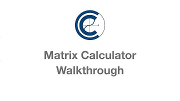 Matrix Calculator Walkthrough (Webapp) [ClassClac Tutorial]