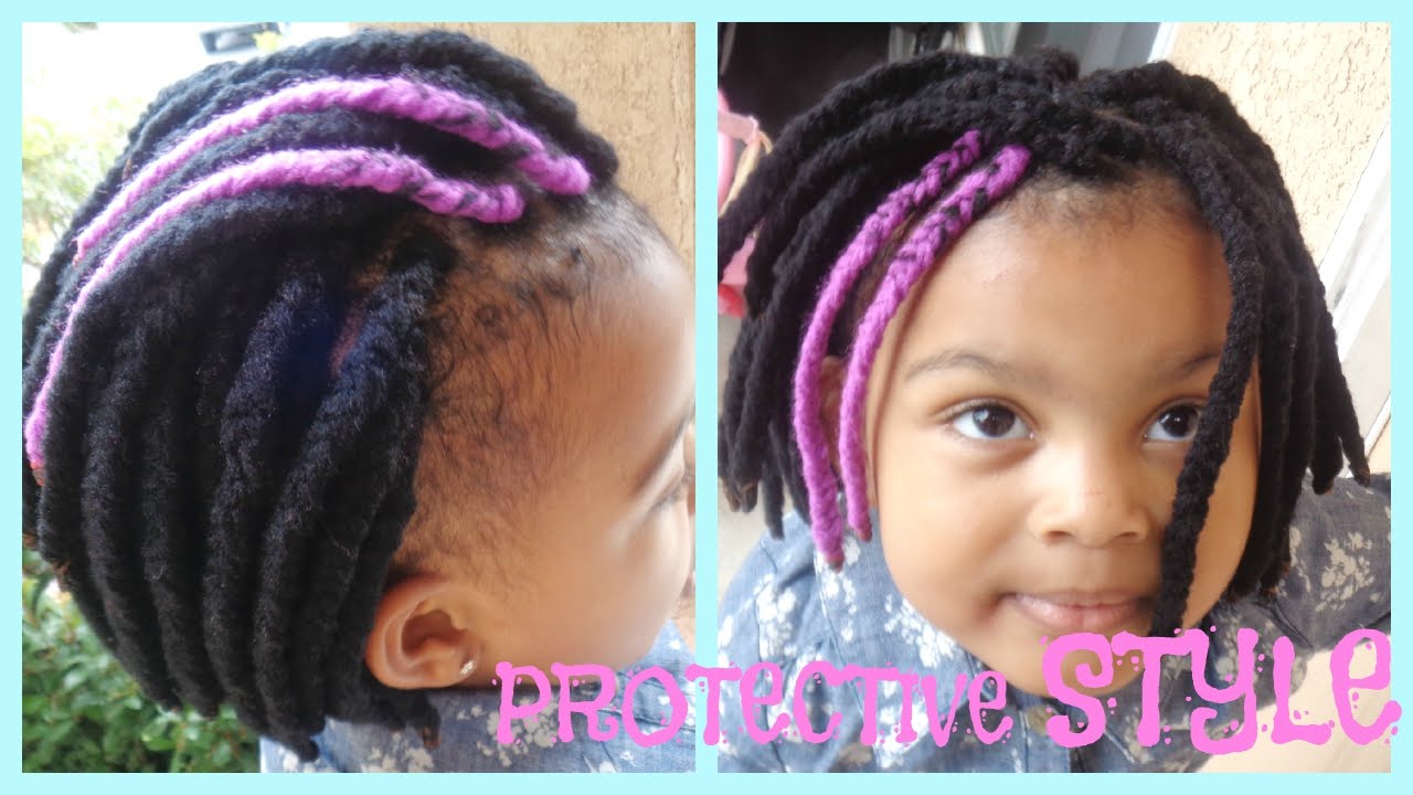 Natural Hair Braids For Kids Protective Style Yarn Braids YouTube