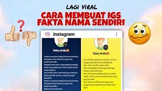 Cara Membuat Fakta Nama Sendiri di Instagram (Facts of Your Name) screenshot 4