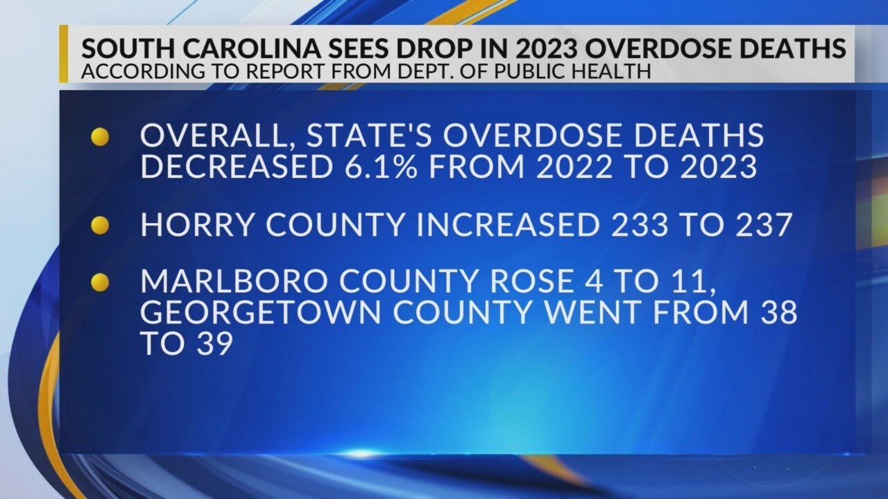 South Carolina sees drop in overdose deaths in 2023, but Horry County ...