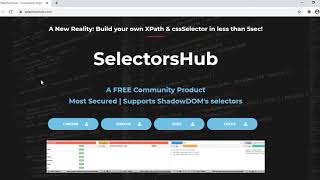 Learn and Locate element using SelectorsHub