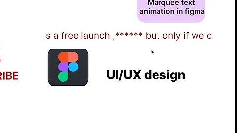 Marquee effect text animation in figma.