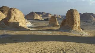 Alien landscape at Agabat, The White Desert, Egypt 2018